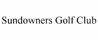 sundowners golf club
