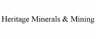 heritage minerals & mining