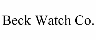 beck watch co.