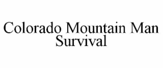 colorado mountain man survival