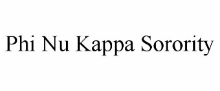 phi nu kappa sorority