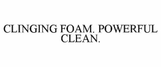 clinging foam. powerful clean.
