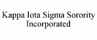 kappa iota sigma sorority incorporated