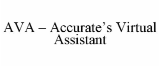 ava – accurate’s virtual assistant