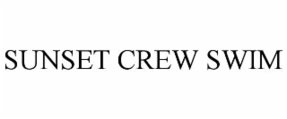 sunset crew swim