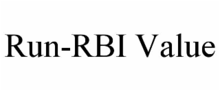 run-rbi value