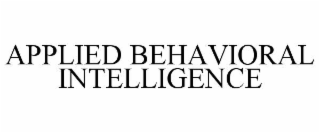 applied behavioral intelligence