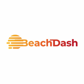 beachdashdesign description of the mark:the mark consists of an abstract sun icon to the left of the word “beachdash.” the icon is circular with horizontal lines of varying lengths, suggesting motion to the right. the letter “b” is integrated into the ico