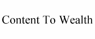 content to wealth