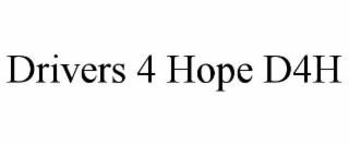 drivers 4 hope d4h