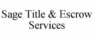 sage title & escrow services