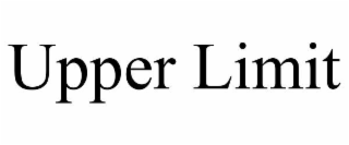 upper limit