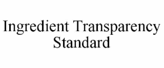 ingredient transparency standard