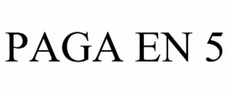 paga en 5