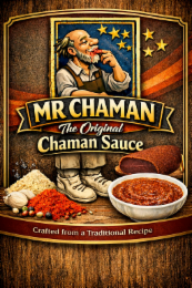 mr chaman (this is the name of the brand - most important) the original chaman sauce crafted from a traditional recipe