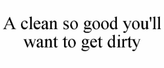 a clean so good you'll want to get dirty