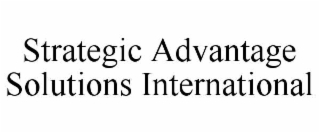 strategic advantage solutions international