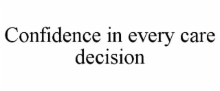 confidence in every care decision