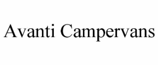 avanti campervans