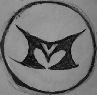 the letter "m" and the letter "v"