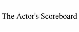 the actor's scoreboard