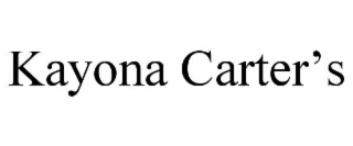 kayona carter’s