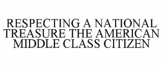 respecting a national treasure the american middle class citizen