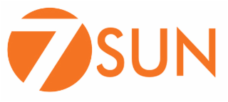 the literal element of the mark is number “7” in white color in the orange circle representing “sun”.