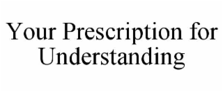 your prescription for understanding