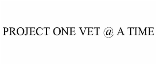 project one vet @ a time