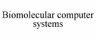 biomolecular computer systems