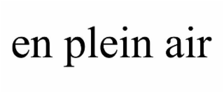 en plein air