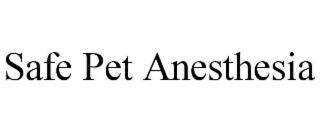 safe pet anesthesia