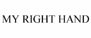my right hand