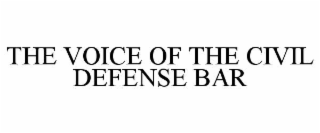 the voice of the civil defense bar