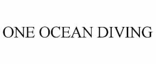 one ocean diving