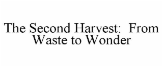 the second harvest:  from waste to wonder