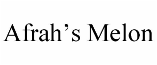 afrah’s melon
