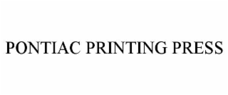 pontiac printing press