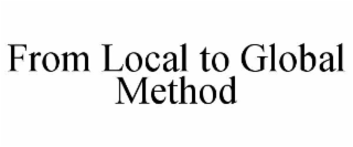 from local to global  method