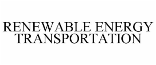 renewable energy transportation
