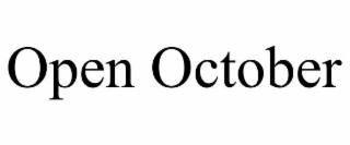 open october