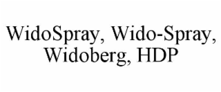widospray, wido-spray, widoberg, hdp