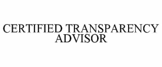 certified transparency advisor