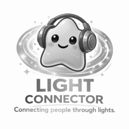 light connector connecting people through lights.