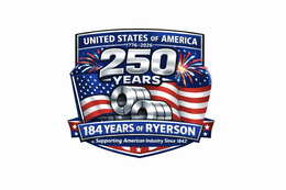 united states of america 250 184 years of ryerson supporting american industry since 1842 1776-2026 years