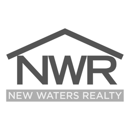 the letters "n", "w", and "r", and the words "new waters realty"