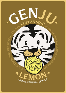 genju, korean soju, lemon, grain neutral spirits, insanely,   insanely, outrageously phenomenally, ridiculously, extraordinarily, utterly smooth