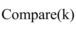 compare(k)