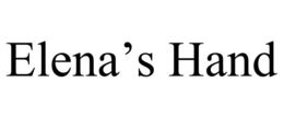 elena’s hand